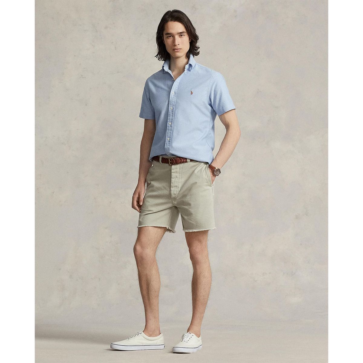 POLO RALPH LAUREN - Camisa Hombre Manga corta de Algodón Custom Fit Polo Ralph Lauren