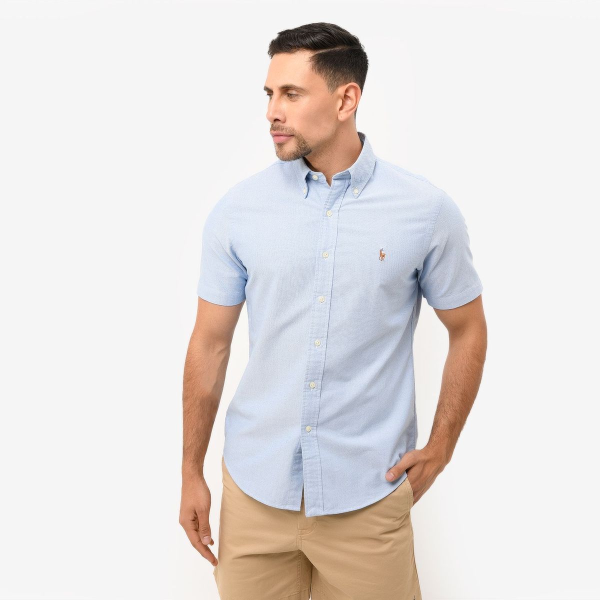 POLO RALPH LAUREN - Camisa Hombre Manga corta de Algodón Custom Fit Polo Ralph Lauren