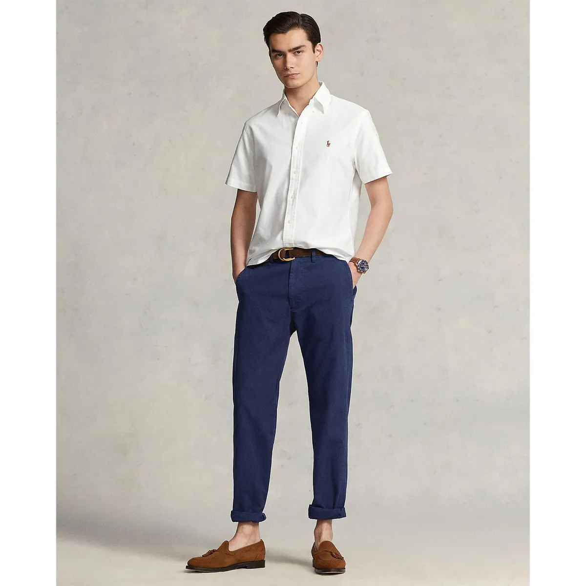 POLO RALPH LAUREN - Camisa Hombre Manga corta de Algodón Custom Fit Polo Ralph Lauren