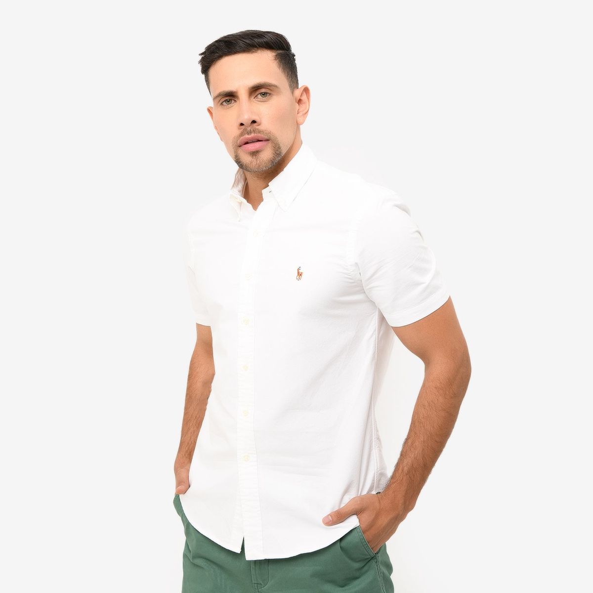 POLO RALPH LAUREN - Camisa Hombre Manga corta de Algodón Custom Fit Polo Ralph Lauren
