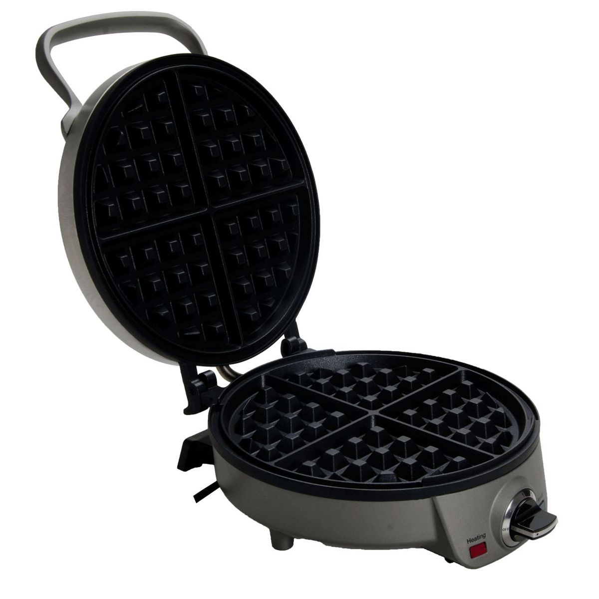 CUISINART - Waflera Cuisinart 4 Puestos, Waflera redonda, antiadherente, diferentes niveles de tostado