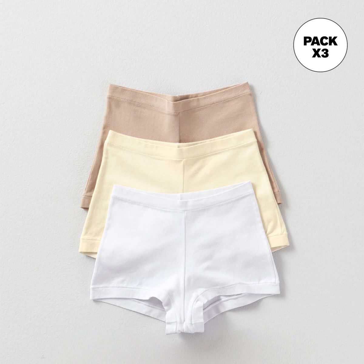 LEONISA - Calzón pack bikini Pack de 3 de Algodón para Mujer LEONISA