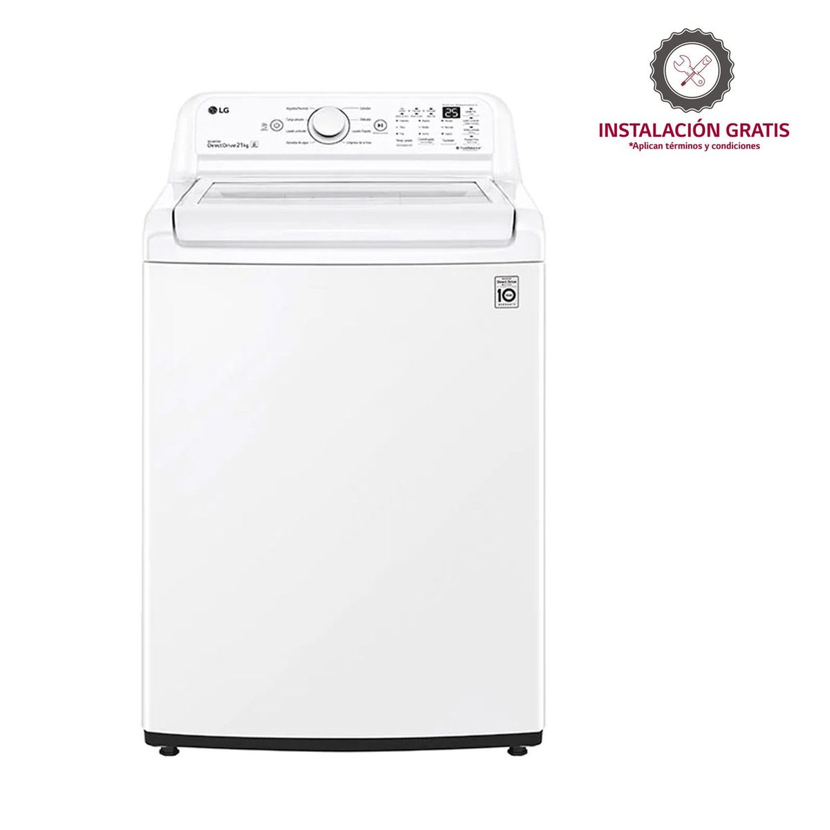 LG - Lavadora LG Carga Superior 21 kg WT21WT6HKA