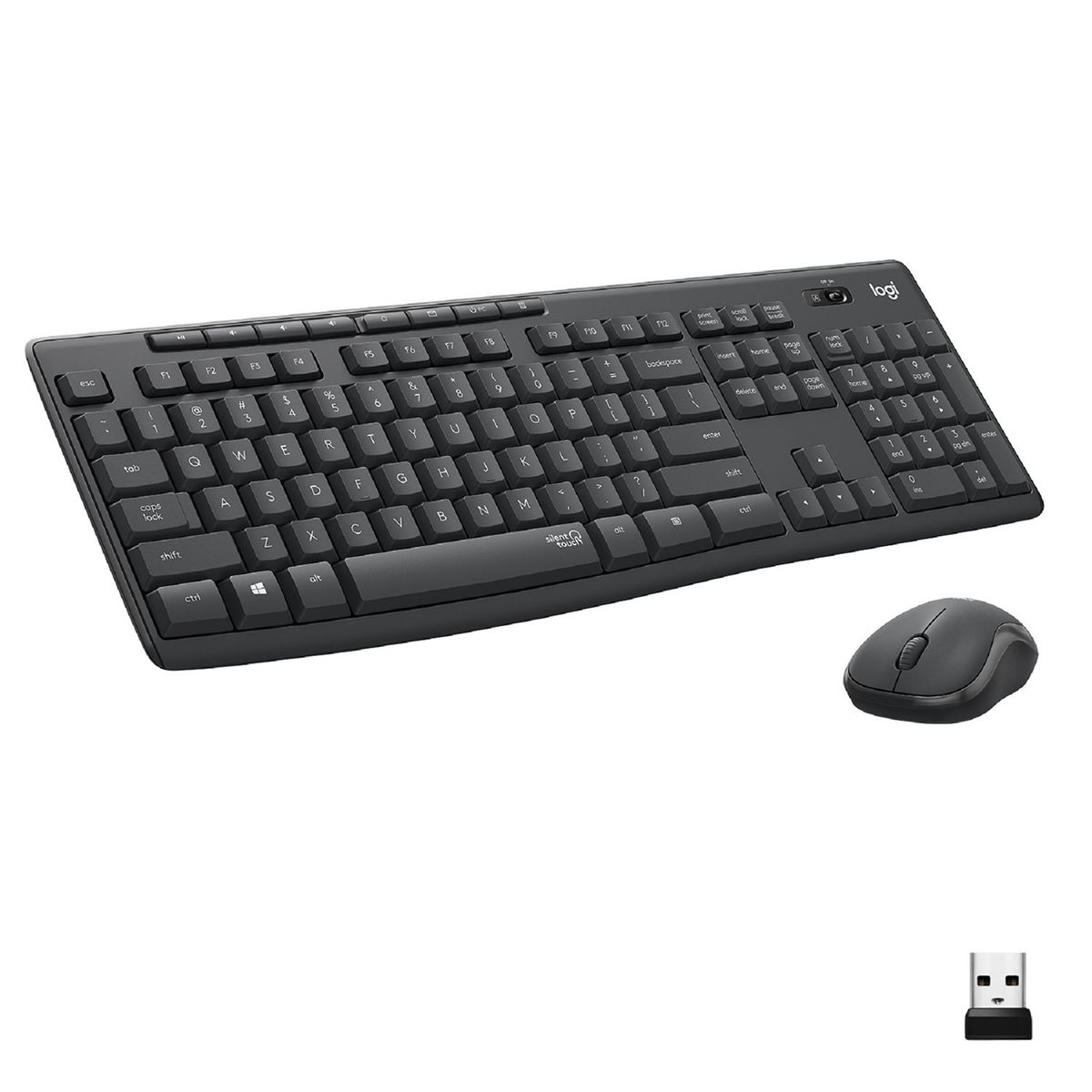 LOGITECH - Combo teclado y mouse Logitech MK295 Silencioso Negro