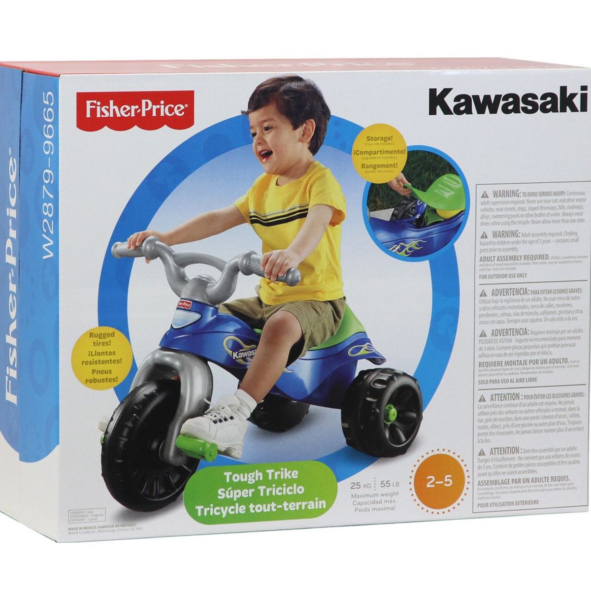 FISHER PRICE - Triciclo Kawasaky
