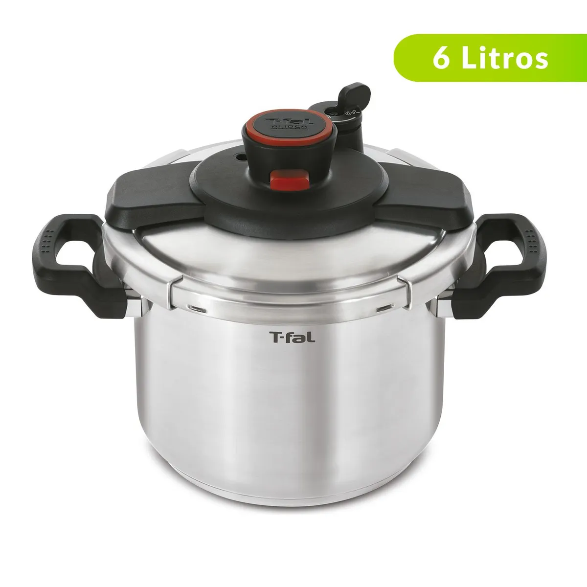 T-FAL - Olla a presión T-Fal 6 litros Clipso Acero 