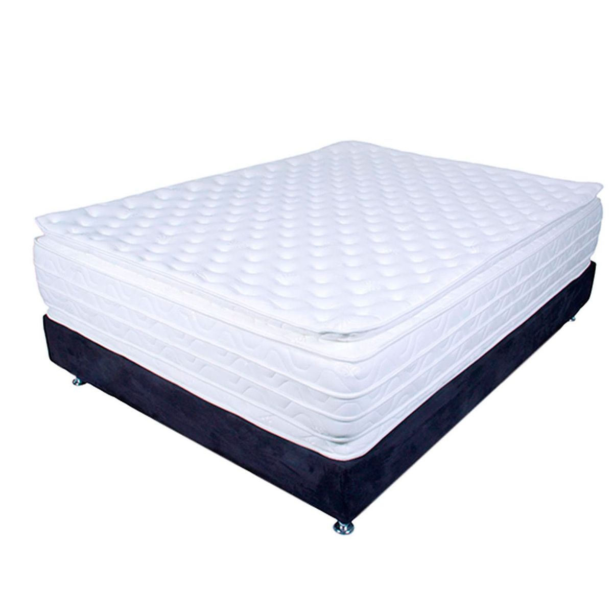COLCHONES PARAISO - Colchón con basecama Queen Espuma Munich 180 x 190 cm Colchones Paraiso