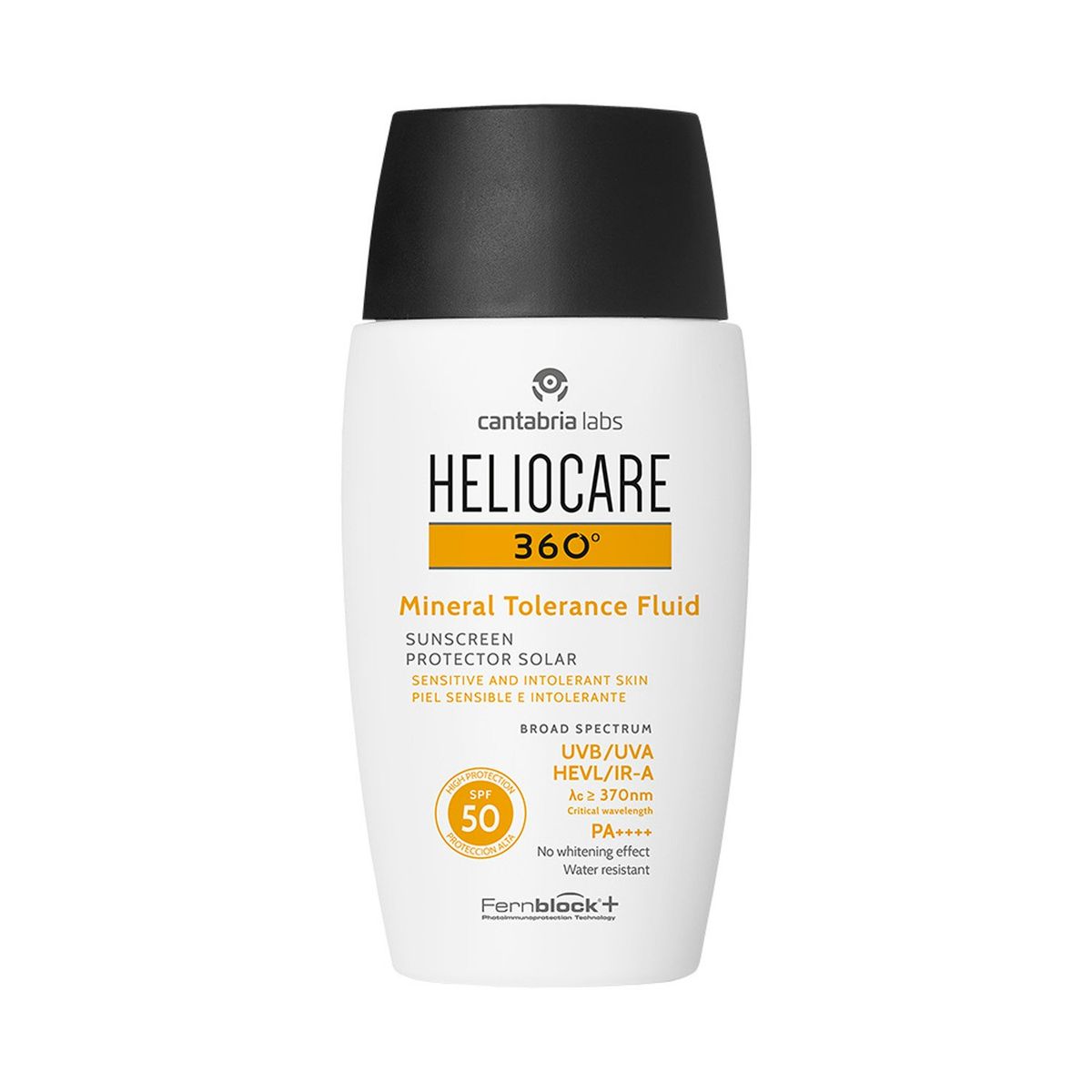 HELIOCARE - Bloqueador Solar 360 Mineral Tolerance Fluid Heliocare para Piel Sensible 50 ml