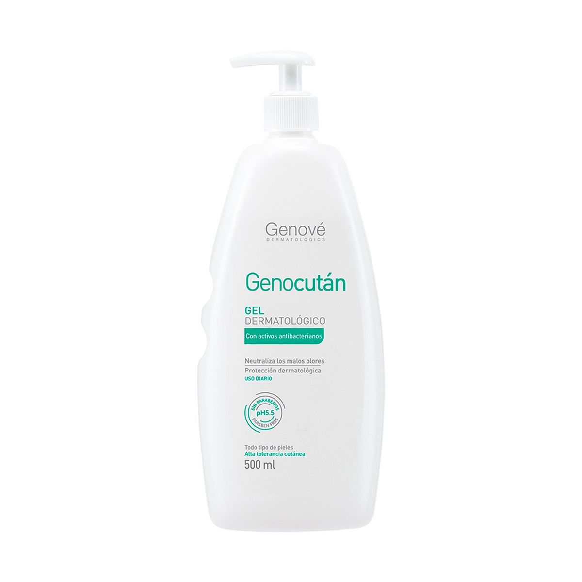 GENOCUTAN - Jabón Dermatológico Genocutan para Todo tipo de piel 500 ml