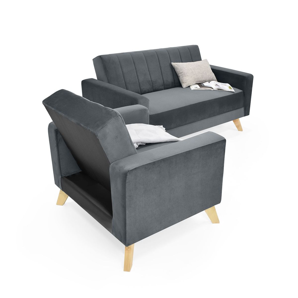 MICA - Juego de Sala Bata 2-1 Cuerpos Mica - Mueble