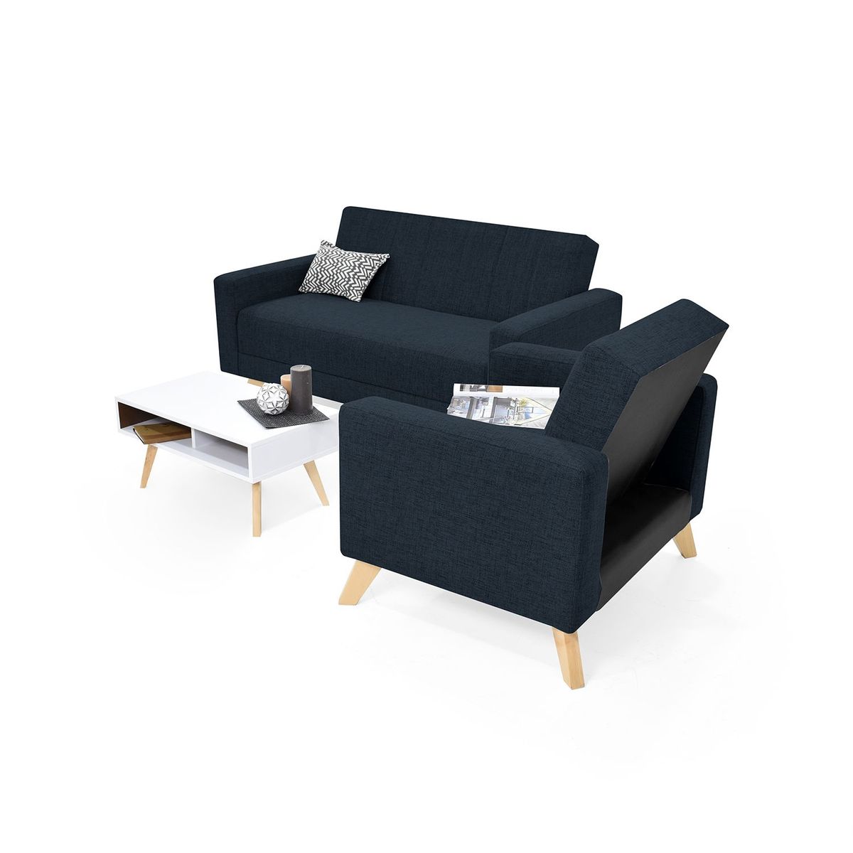 MICA - Juego de Sala Bata Atenas 2-1 Cuerpos Mica - Mueble