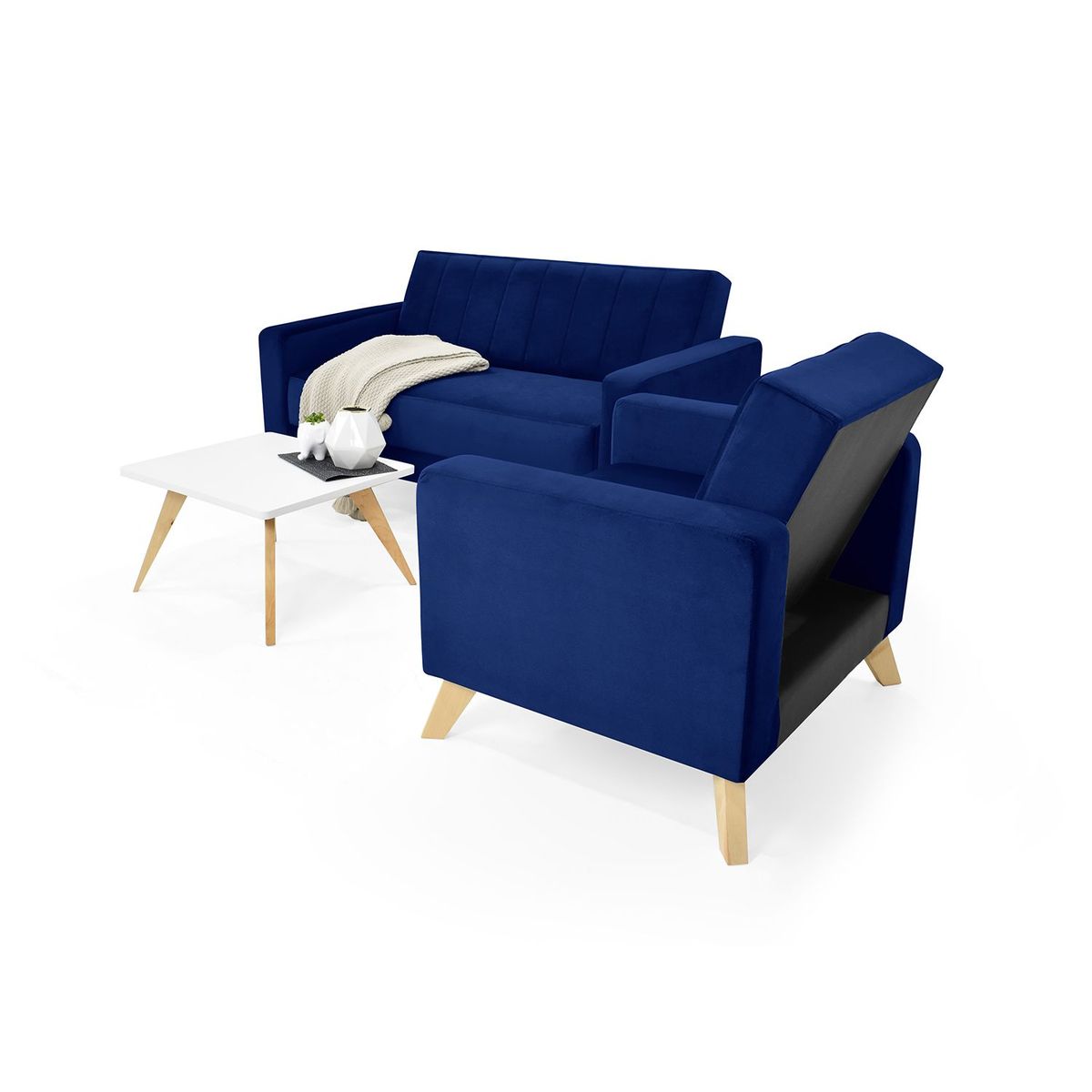 MICA - Juego de Sala Bata Taniz Rec 2-1 Cuerpos Mica - Mueble