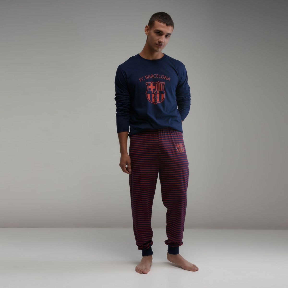 BARCELONA - Pijama Hombre Algodón FC Barcelona