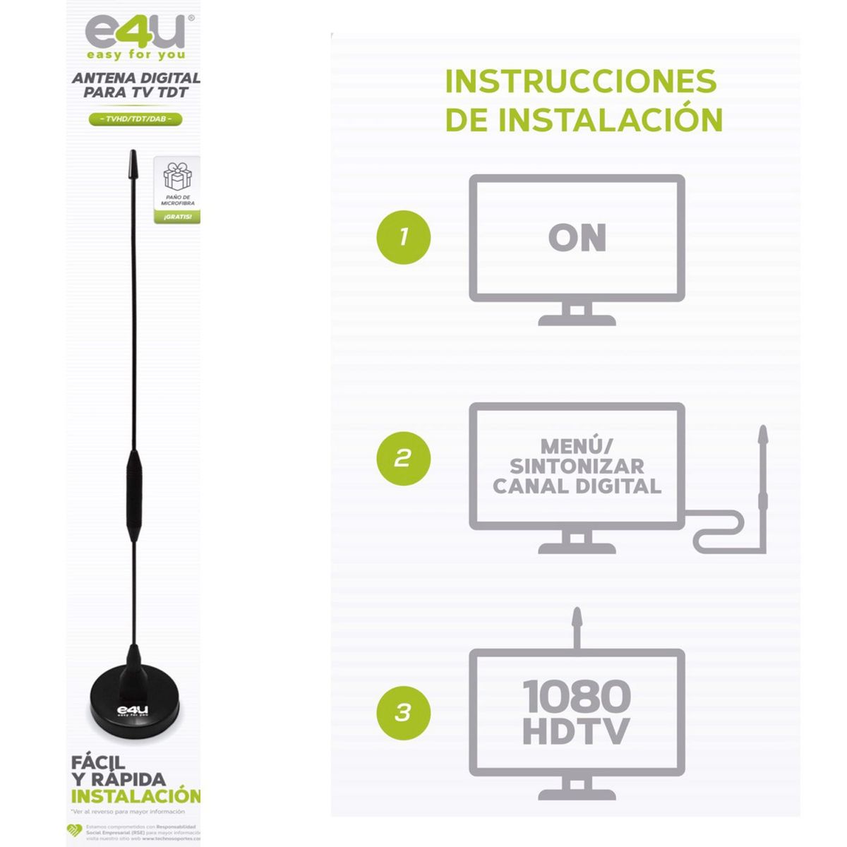 TECHNOSOPORTES - Antena para TDT HD
