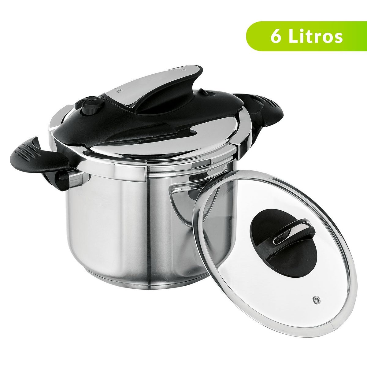 UNIVERSAL - Olla a presión Universal 6 litros Abre Fácil Acero 