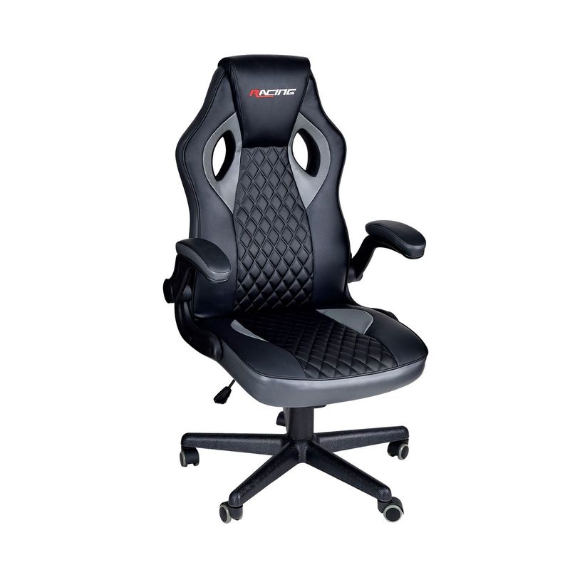  - Silla Gamer Ergonómica Bgeu Ajustable 122 x 51 x 53 Racing By Bergner - Mueble - Mueble