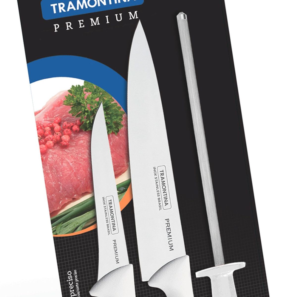 TRAMONTINA - Juego Cuchillos 3 Piezas Premium