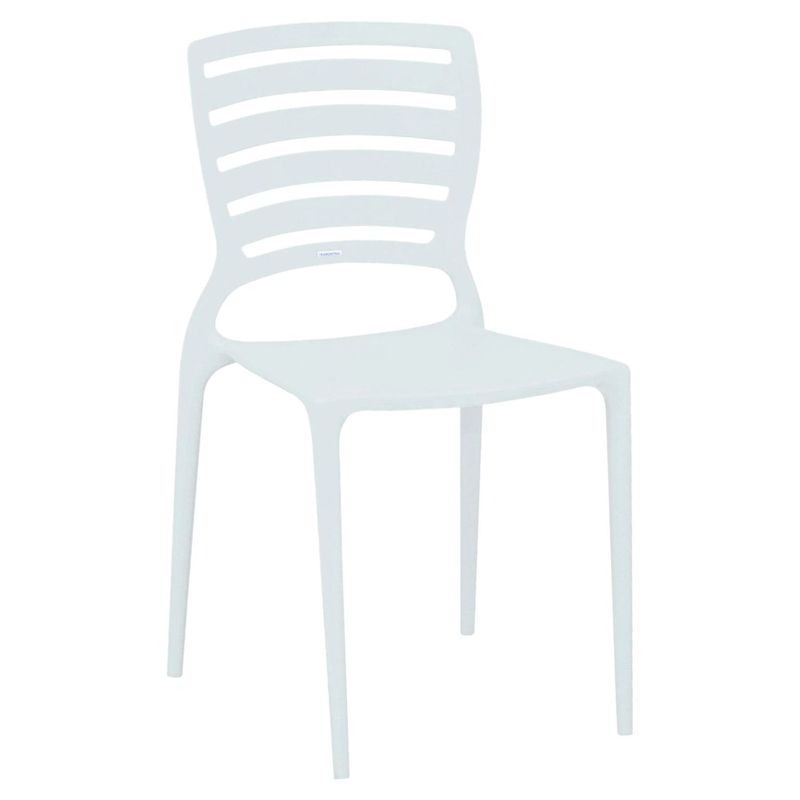 TRAMONTINA - Silla de Comedor Moderna en Polipropileno Blanco (Incluye 1 Silla) Tramontina