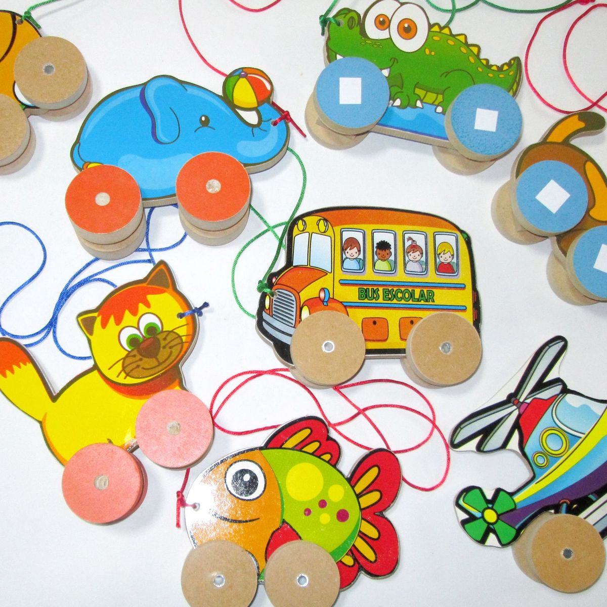 ANDRETOYS SAS - Juego de Mesa Andretoys SAS Animales de Arrastre Pequeños