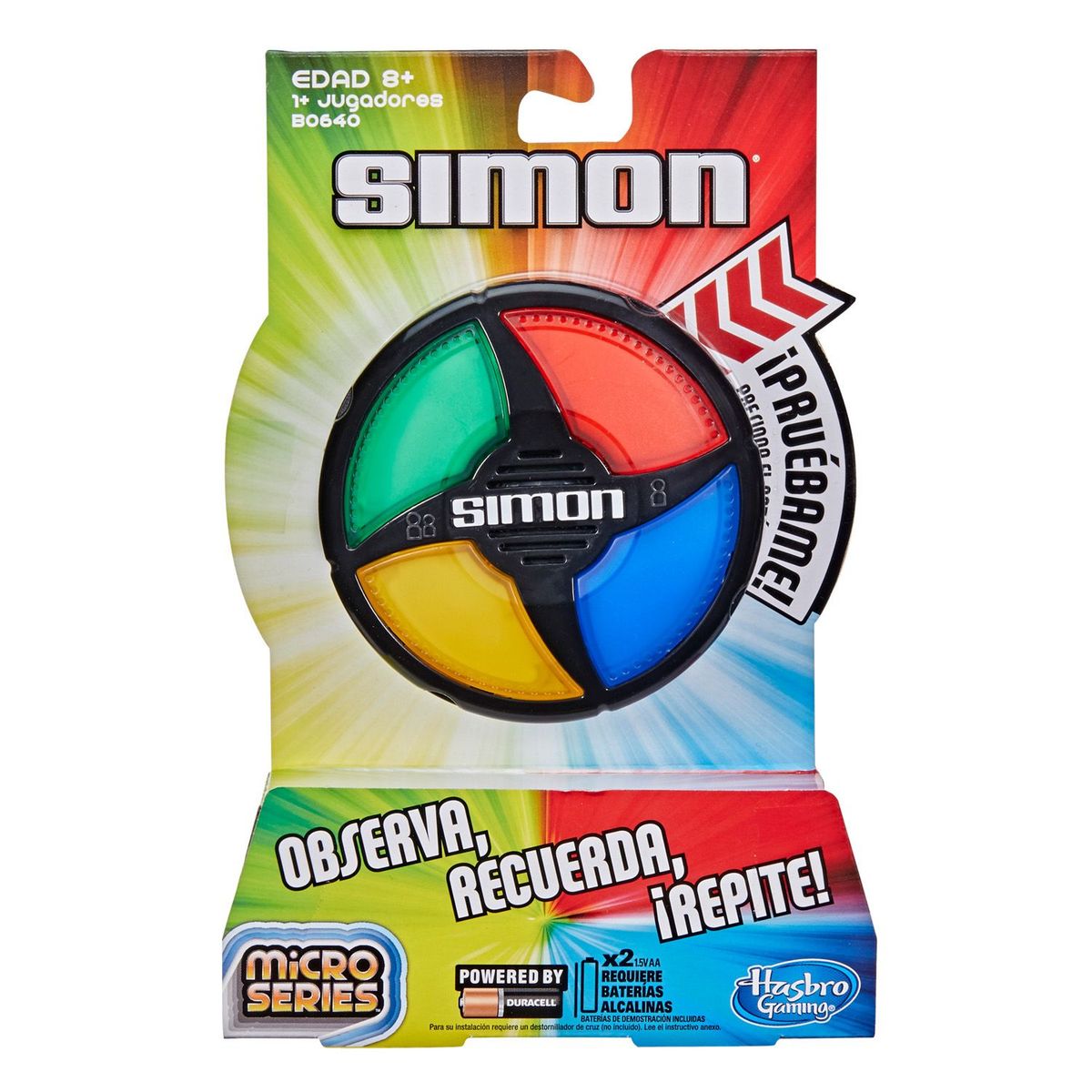 HASBRO - Juego de mesa Simon micro Series