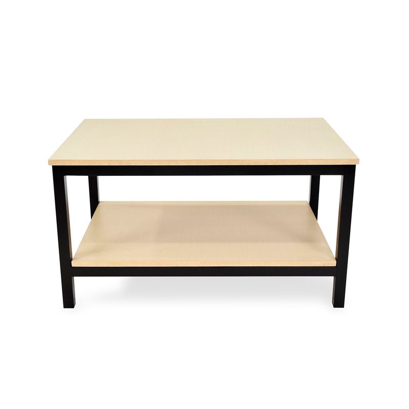 MICA - Mesa de Centro Moderna Rectangular  en Aglomerado MDF Baviera 81 x 44 x 52 cm Mica  - Mueble