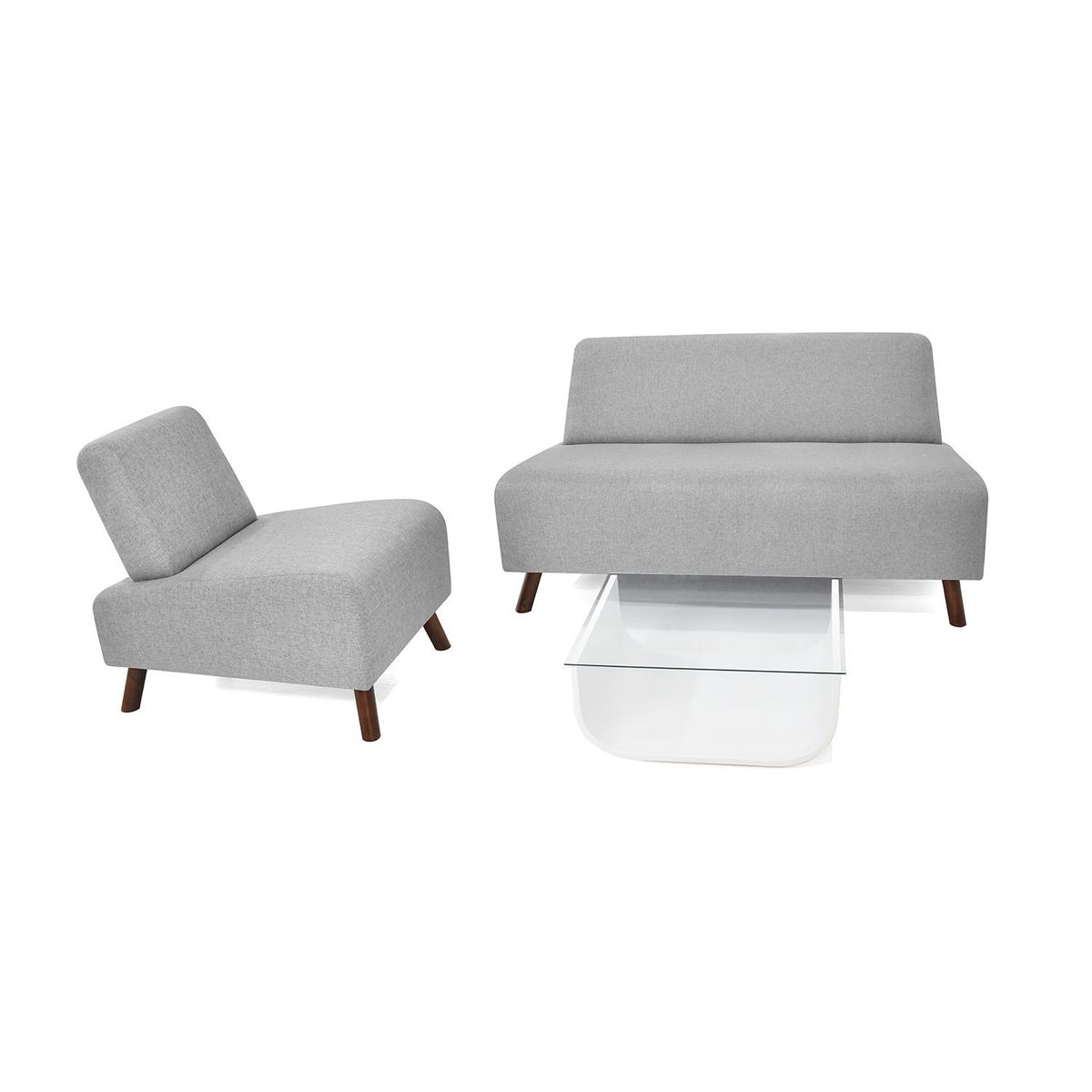 MICA - Juego de Sala Moderno en Poliéster (Sofá + Poltrona + Mesa de Centro) Mislata Laos Mica