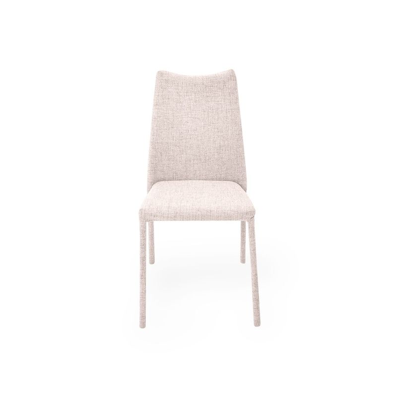 MICA - Silla de Comedor Moderna en Poliéster Rosado (Incluye 1 Silla) Mica