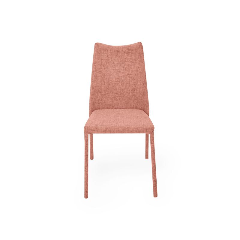 MICA - Silla de Comedor Moderna en Poliéster Rosado (Incluye 1 Silla) Mica