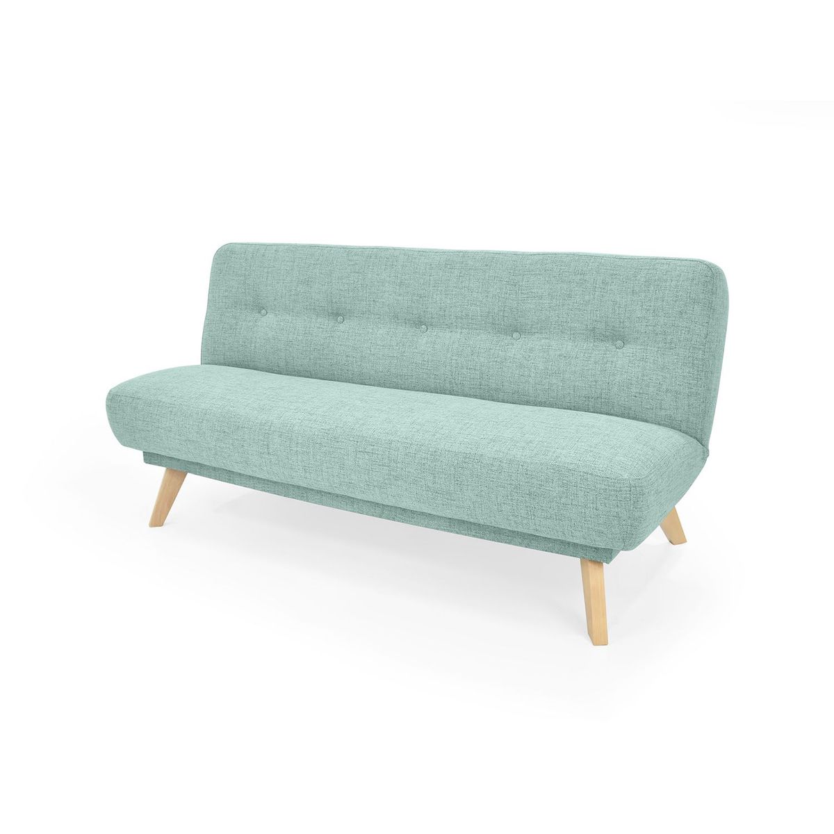 ROCA - Sofá Cama Moderno en Poliéster 3 Puestos Croacia 182 x 85 x 45 cm Mica