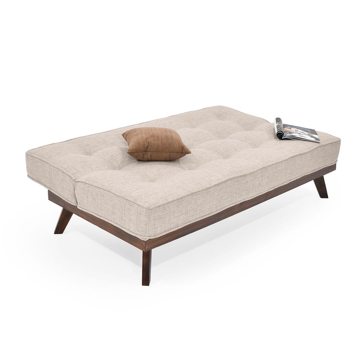 MICA - Sofá Cama Moderno en Poliéster 3 Puestos Lerma 174 x 87 x 51 cm Mica