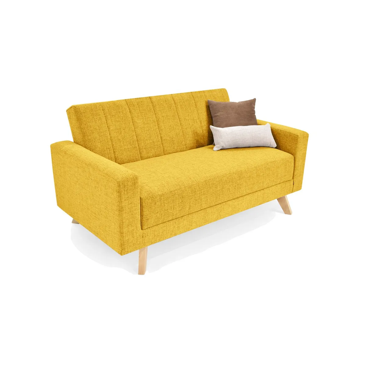 VENECIA - Sofa 2 Puestos Bata 152X83 Mostaza