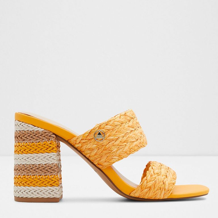 Sandalias para Mujer con tacón grueso Sandalias Aldo amarillas de