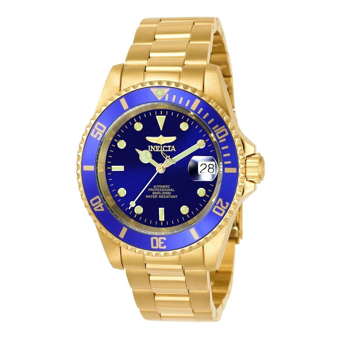 INVICTA - Reloj Invicta para Hombre Pro Diver - Reloj Análogo Dorado Acero inoxidable