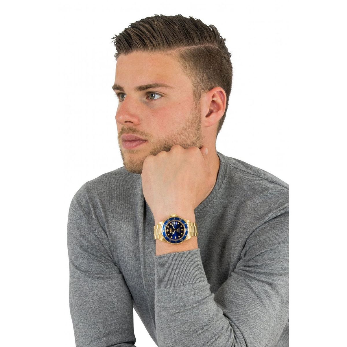 INVICTA - Reloj Invicta para Hombre Pro Diver - Reloj Análogo Dorado Acero inoxidable