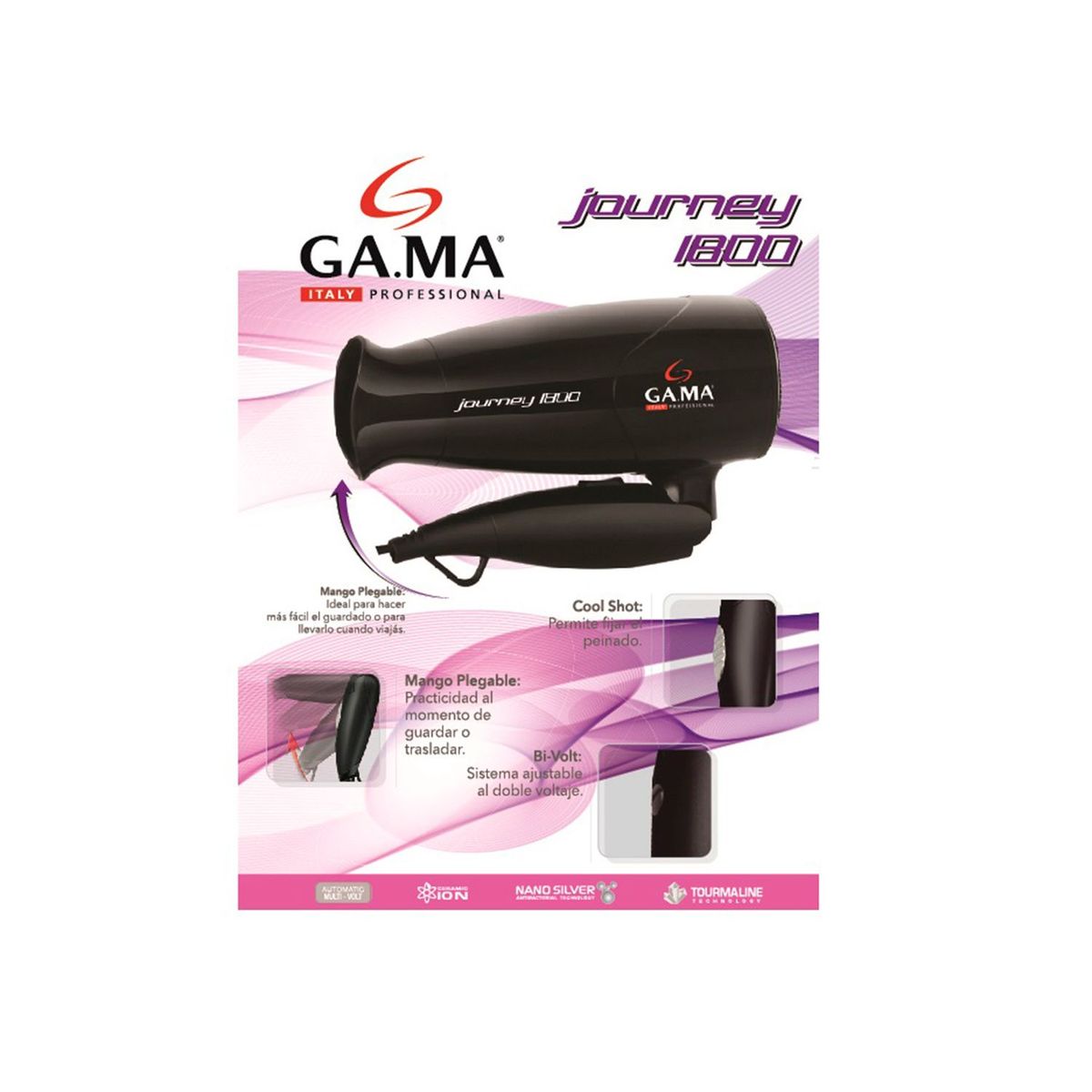 GAMA - Secador de pelo Gama Travel Jorney