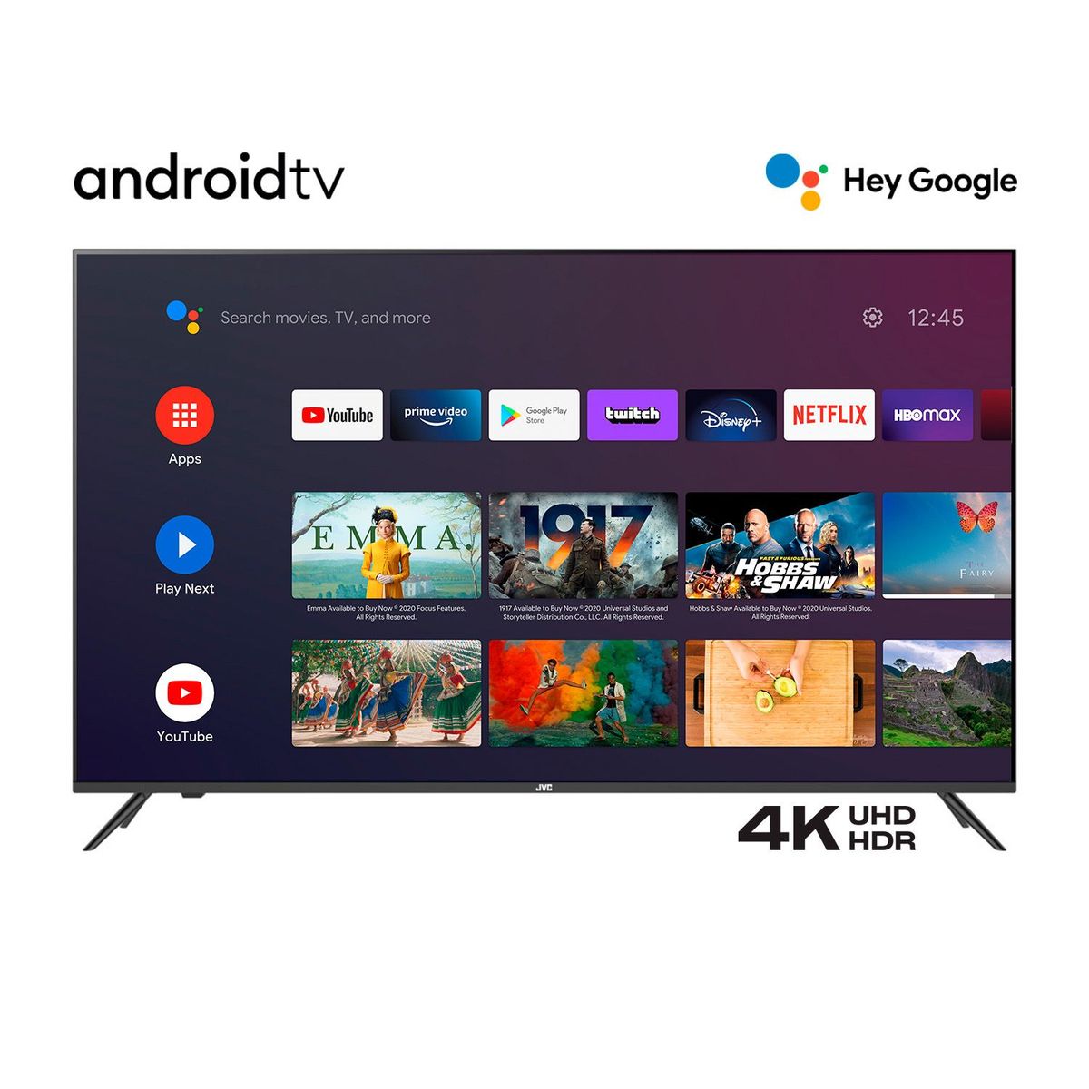JVC - Televisor JVC 58 Pulgadas LED 4K HDR Smart TV