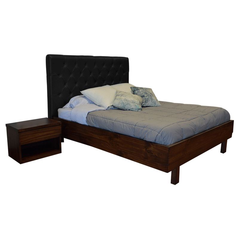 BASEMENT HOME - Cama básica Doble Sin colchón Chesterfi 140 x 190 cm Basement Home