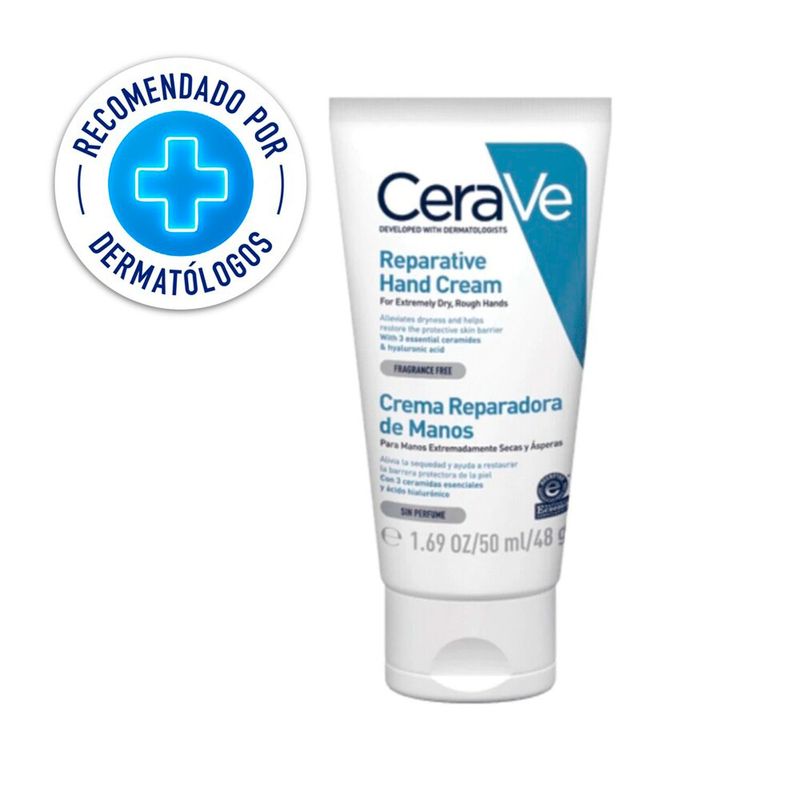 CERAVE - Tratamiento para Manos Reparadora Cerave para Piel Sensible 50 ml