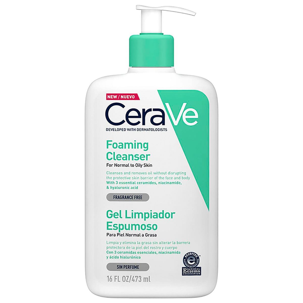 CERAVE - Gel Limpiador Espumoso CeraVe 473 ml