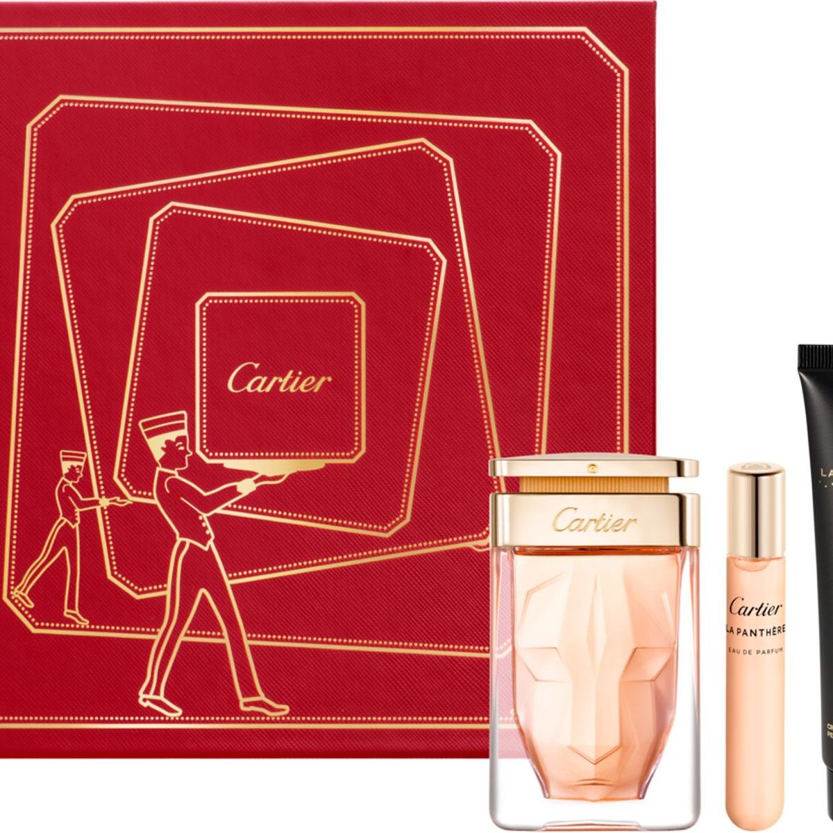 CARTIER - Set de Perfume Mujer Cartier La Panthere Eau de Parfum, 75 ml + Perfumero 15 ml + Crema 40 ml