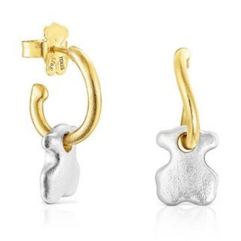 TOUS - Aretes Tous Oso Bicolor Luah