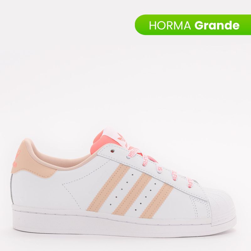 ADIDAS ORIGINALS - Tenis Moda Adidas Originals Superstar Mujer Horma Grande