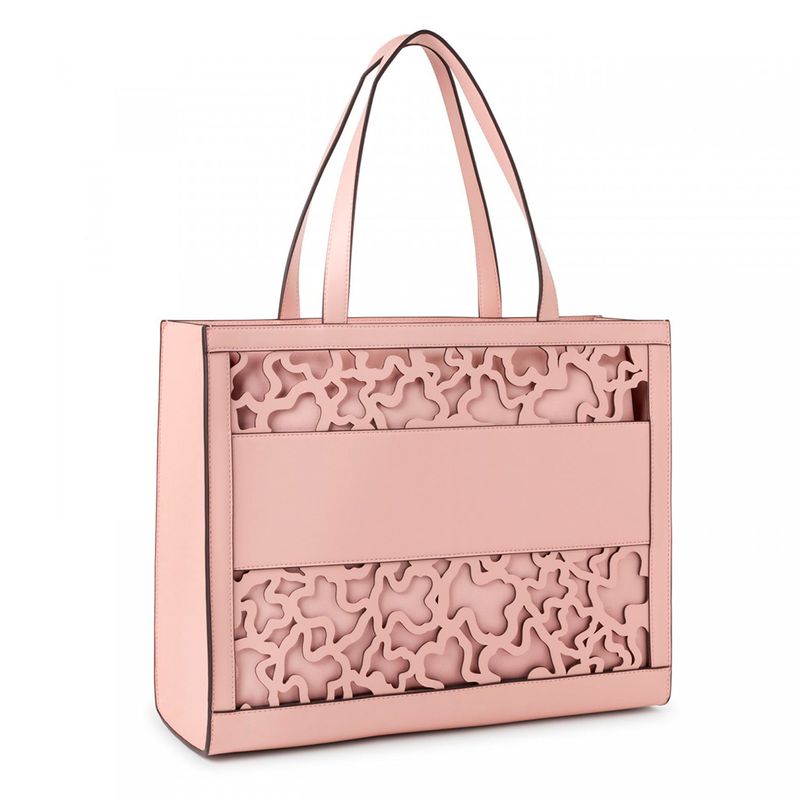 TOUS - Bolso Tous Para Mujer Amaya kaos Icon Efecto Cuero Rosa
