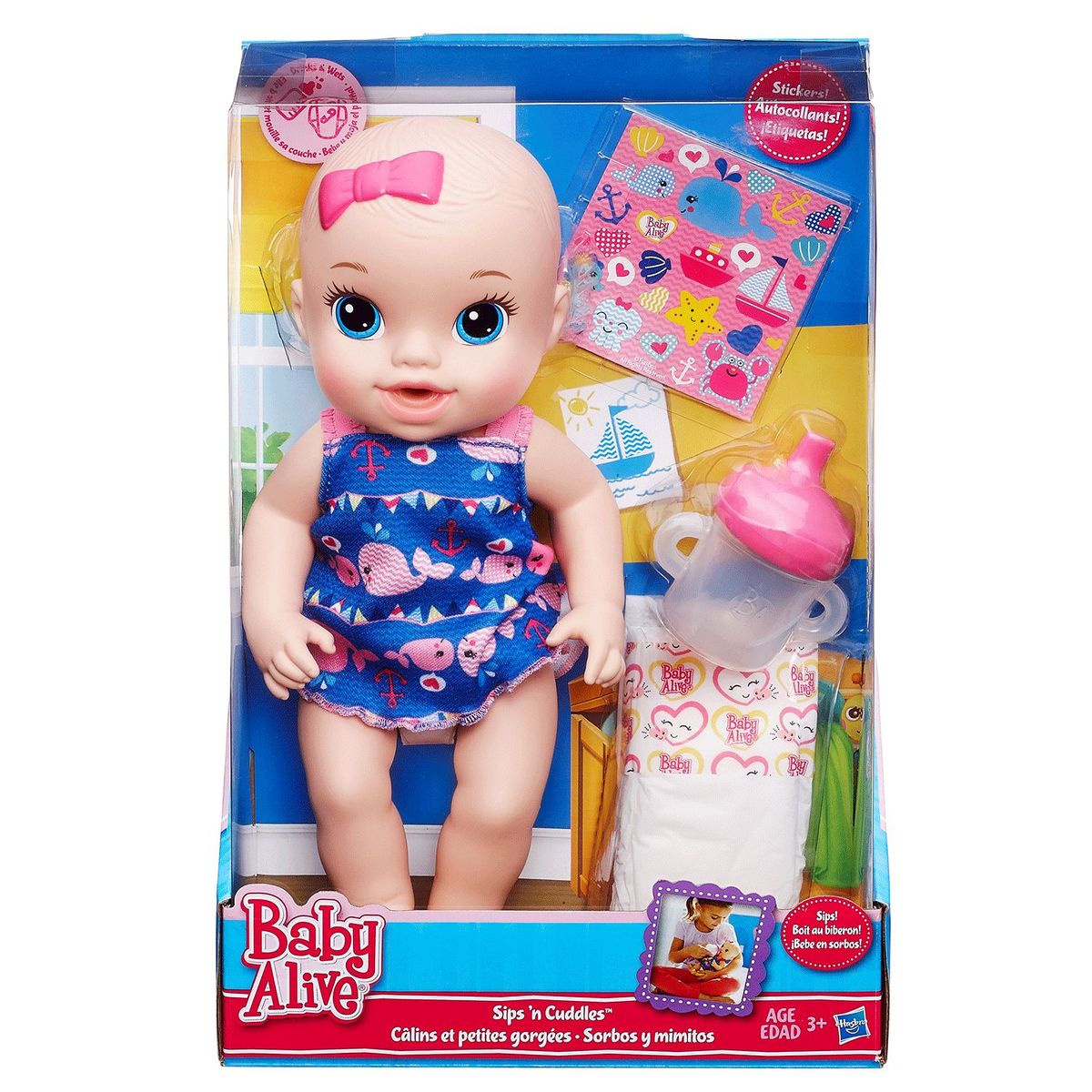 BABY ALIVE - Muñeca Baby Alive en Pañales  