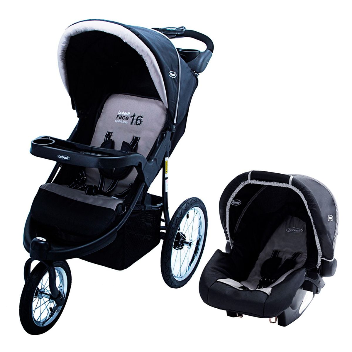 BEBESIT - Coche 4 en 1 travel system jogger kiddo