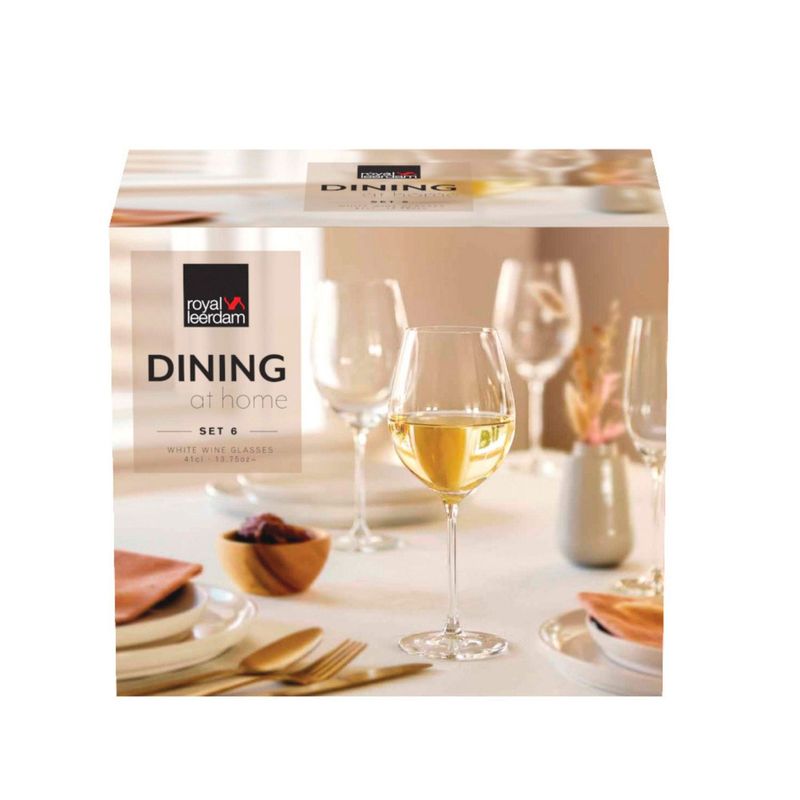 ROYAL LEERDAM - Set de Copas Royal Leerdam Vidrio 6 Piezas 13 Oz