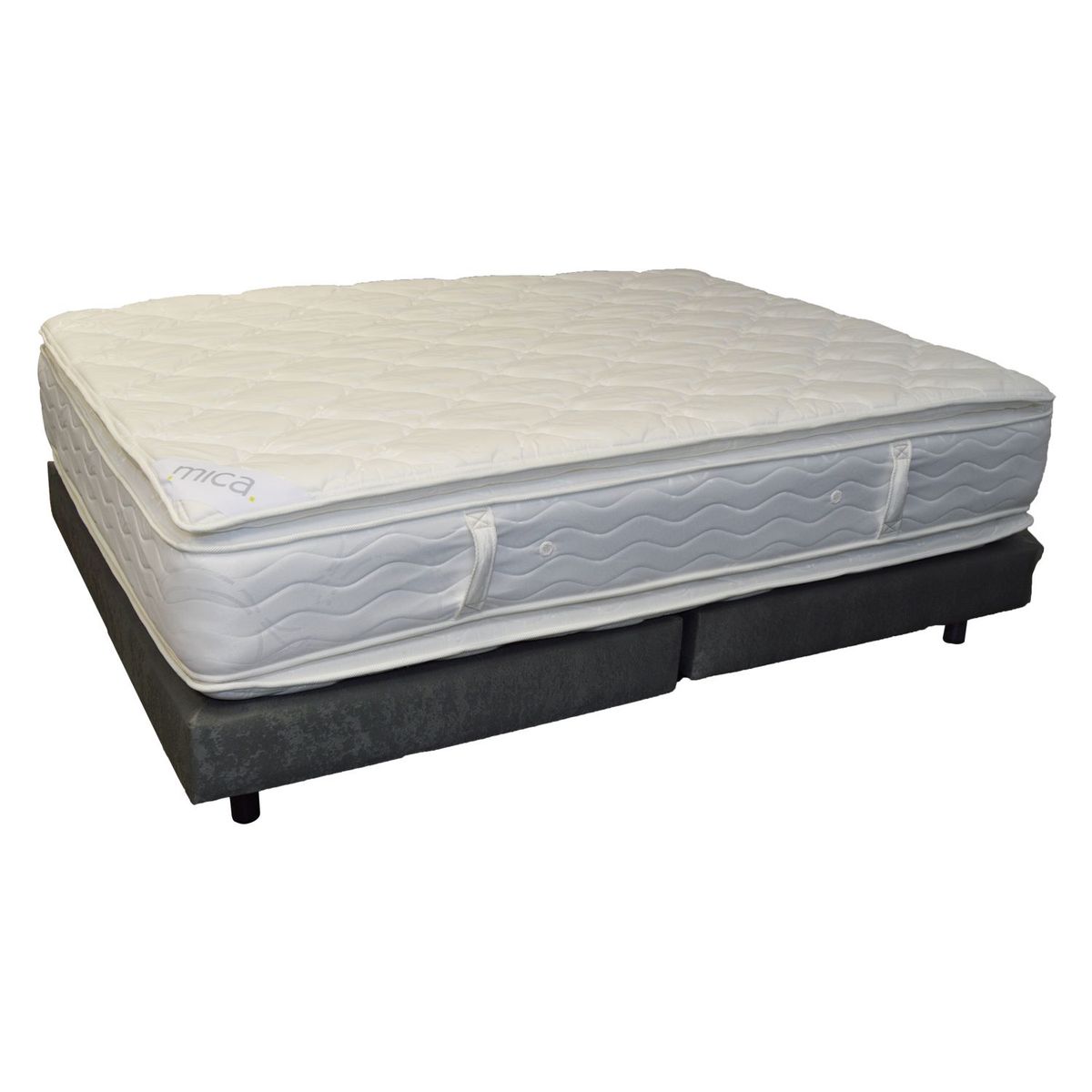 MICA - Colchón con basecama Semidoble Espuma Mica Sup 120 x 190 cm Mica