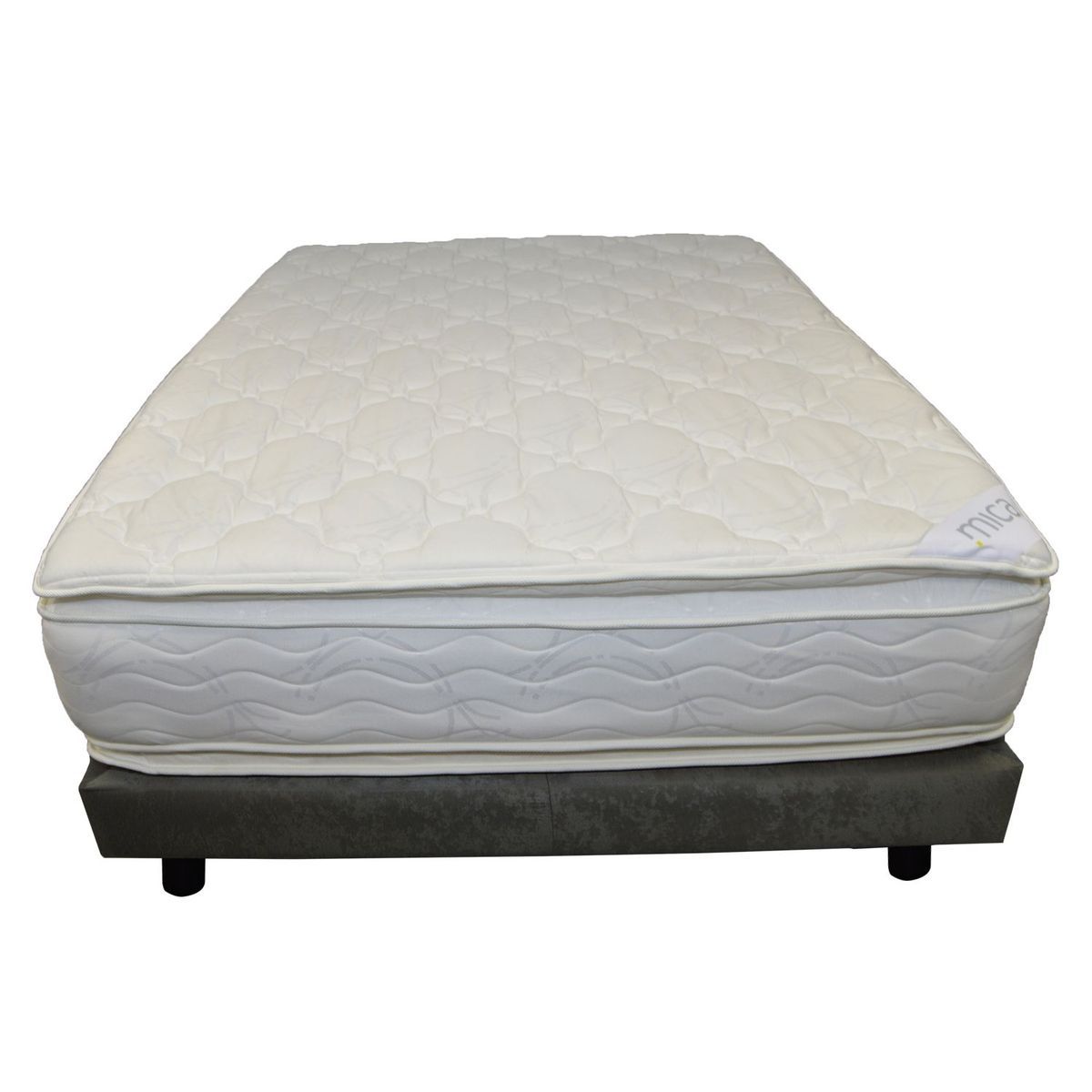 MICA - Colchón con basecama Semidoble Espuma Mica Sup 120 x 190 cm Mica
