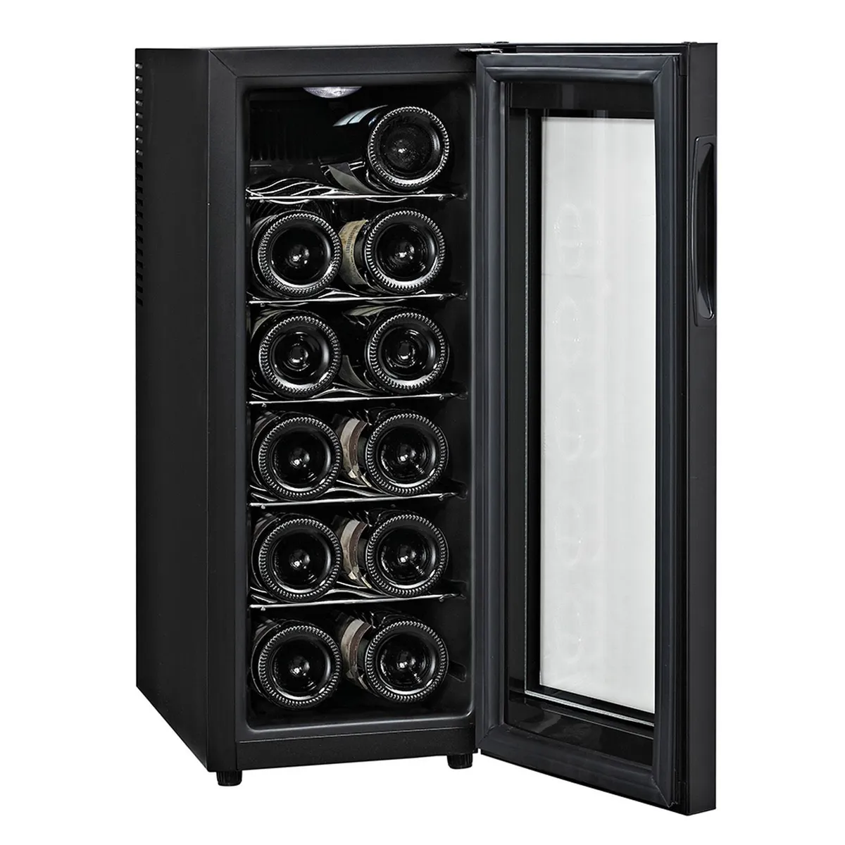 GENERAL ELECTRIC - Cava de vinos GE Appliances 12 botellas negra GW12XDBB