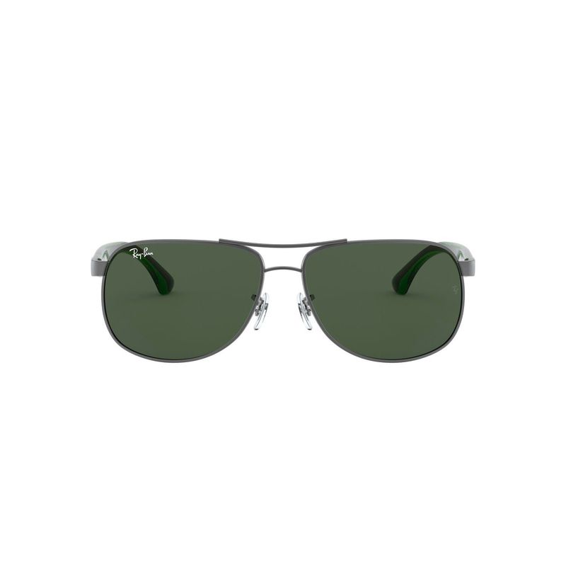 RAY BAN - Gafas de sol Ray Ban RB3502 para Hombre Marco Matte Gunmetal Lente Dark Green